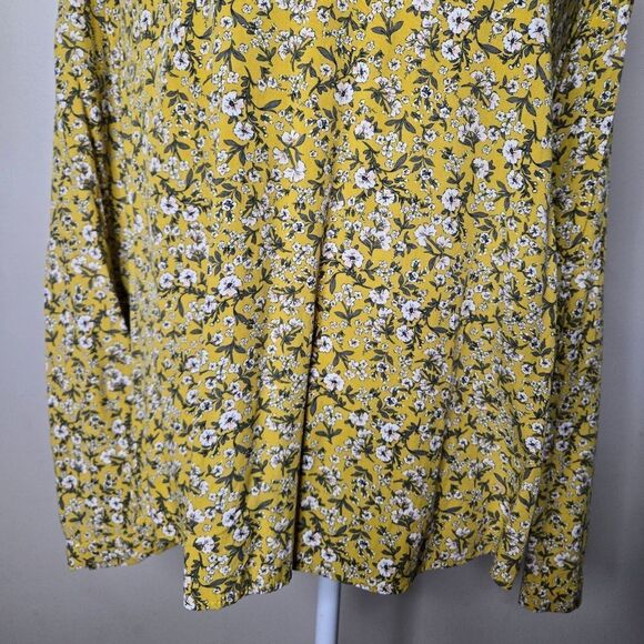 DR2 Yellow Floral Blouse Large - Picture 3 of 8
